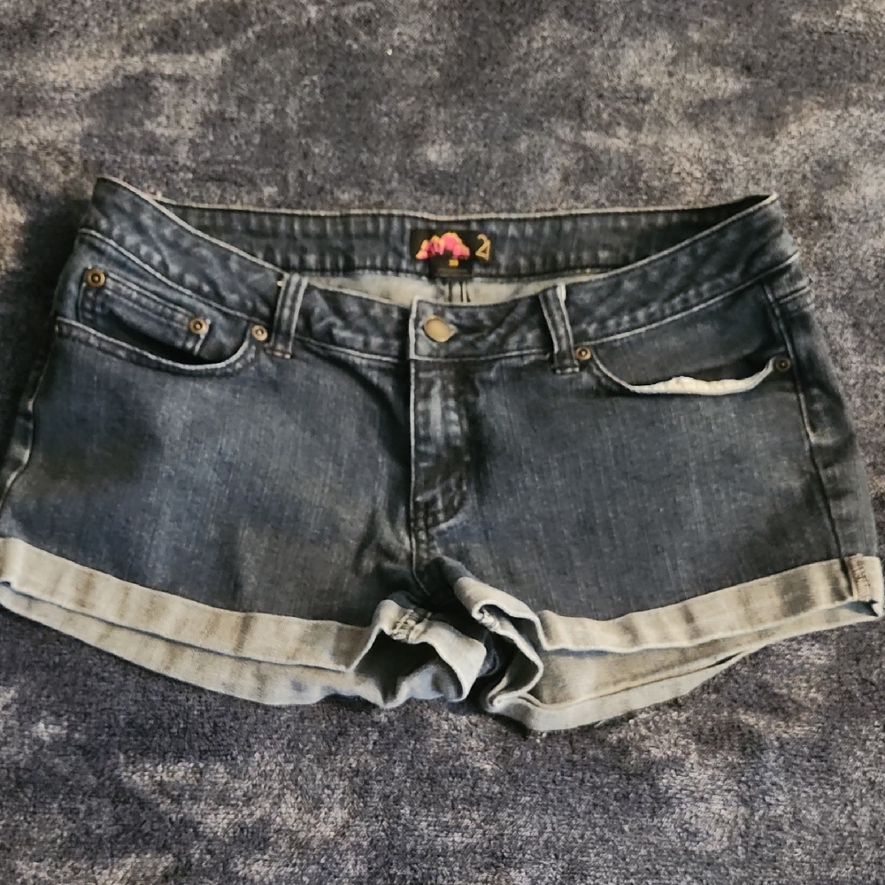Forever 21 Dark Blue Jean Shorts